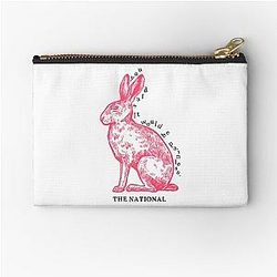 You Said It Would Be Painless. The National - Pink Rabbits Zipper Pouch
