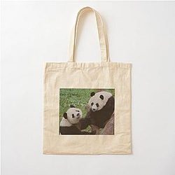 Giant Panda Tian Mei Xiang at the National Zoo Cotton Tote Bag