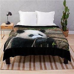 Giant Panda Xiao Qi Ji at the National Zoo Throw Blanket