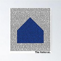 The National Band Logo Sleep Well Beast Poster