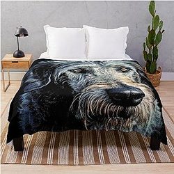 Classy Irish Wolfhound National Dog of Ireland Throw Blanket