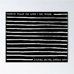 Sorrow The National white Poster