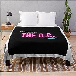 Welcome to The O.C. Quote Throw Blanket
