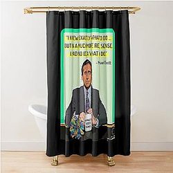 the office i knew what to do Shower Curtain