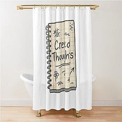 Creed Thoughts Notebook The Office Inspired Design Shower Curtain
