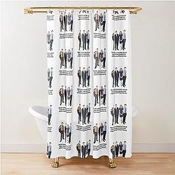 The Office US - Would I rather be feared or. loved Easy. quote Shower Curtain