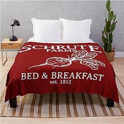 The Office Schrute Farms Throw Blanket