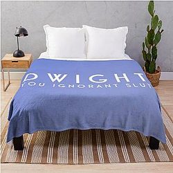 Dwight You Ignorant Office Throw Blanket