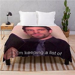 The Office Ryan Started the Fire Throw Blanket