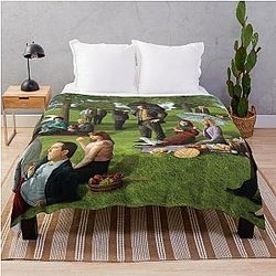 Seurat The Office Throw Blanket