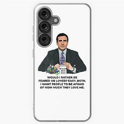 The Office Michael Scott Would Rather Be Feared or Loved Samsung Galaxy Soft Case