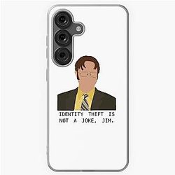 Dwight K. Schrute The Office Identity Theft is not a Joke Jim  Samsung Galaxy Soft Case