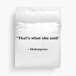 That's what The Office Duvet Cover