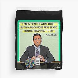 The office I knew what to do duvet cover