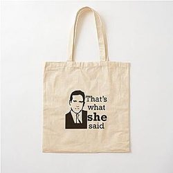 That's What She Said The Office TV Show Cotton Tote Bag