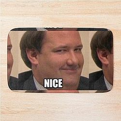 The Office Kevin Malone Michael Scott Dwight Schrute Bath Mat