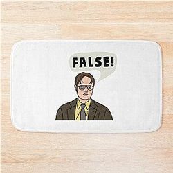 Dwight Schrute The Office False Quote Bath Mat