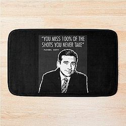 The office you miss shots you never take Bath Mat