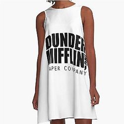 The Office Dunder Mifflin A-Line Dress