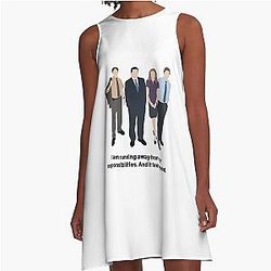The Office US - I Am Running Away From My Responsibilities. And It Feels Good. A Line Dress