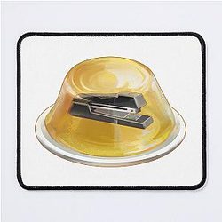 Stapler in Jello Mouse Pad