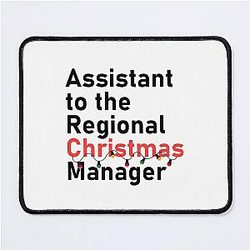 Funny The Office Christmas Assistant Regional Manager Mouse Pad