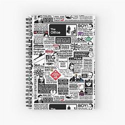 Wise Words From The Office The Office Quotes Spiral Notebook