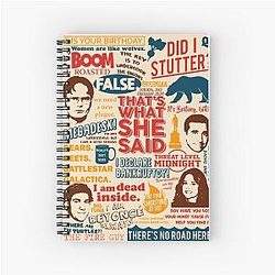 The Best Quotes from The Office That's What She Said Spiral Notebook