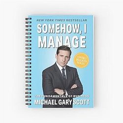 Michael Scott from The Office Spiral Notebook