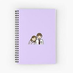 The Office Pam Sleeping on Jim Shoulder Spiral Notebook