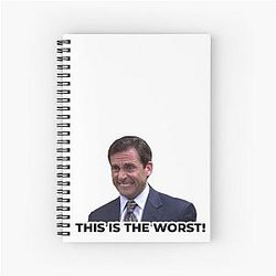 The Office - Michael Scott This Is The Worst! Spiral Notebook