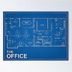 The Office Blueprint Poster