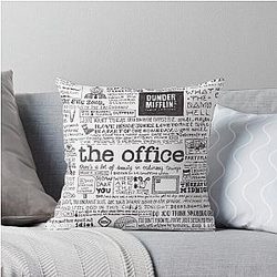 A Visual Representation of the Office Throw Pillow