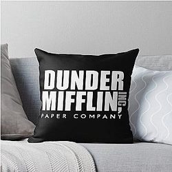 The Office Dunder Mifflin logo Throw Pillow