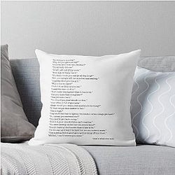 Every That She Said From The Office Throw Pillow