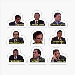 Michael Scott quotes from The Office sticker