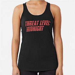 Threat Level Midnight-The Office Racerback Tank Top