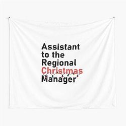 Funny: The Office Christmas Assistant: The Regional Christmas Manager Tapestry