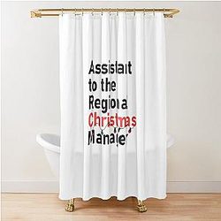 Funny The Office Christmas Assistant Regional Manager Shower Curtain