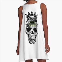 Skull, The Offspring A-Line Dress