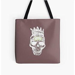 Skull - The Offspring Ixnay on the Hombre White Version All Over Print Tote Bag