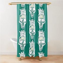 Skull Ixnay on the Hombre White Version Shower Curtain