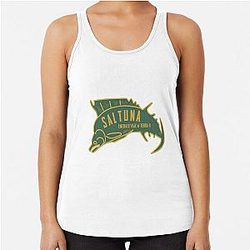 Saltuna Cannery Logo Racerback Tank Top
