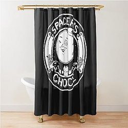 Spacers choice distressed white logo Outer worlds essential T shirt Shower Curtain