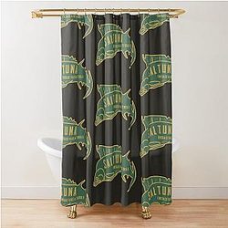 Saltuna Logo The Outer Worlds Brand Logo Shower Curtain