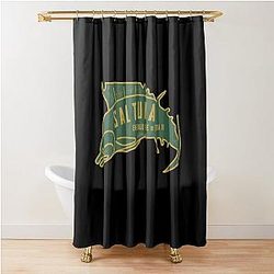 Retro Saltuna Logo The Outer Worlds Shower Curtain