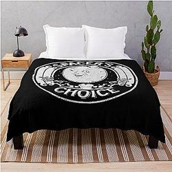 Spacer's Choice Distressed White Logo The Outer Worlds Throw Blanket