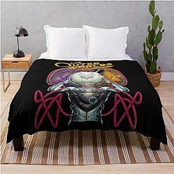 The Outer Worlds Cyberpunk Space Adventure Art Throw Blanket