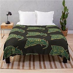 Saltuna Logo The Outer Worlds Brand Logo Throw Blanket