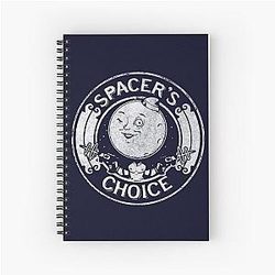 Spacer's Choice Distressed White Logo The Outer Worlds Logo Notebook